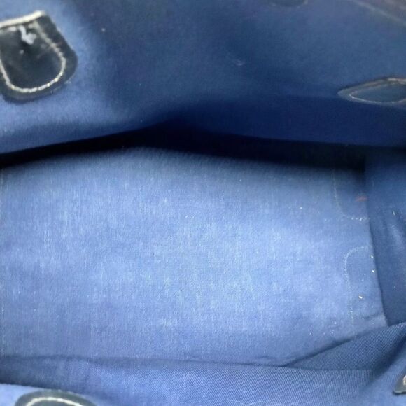 M GUCCI GG SUPREME Navy Rolled Handle Doctors Work Travel Bag w Dust Bag COA - Picture 6 of 17